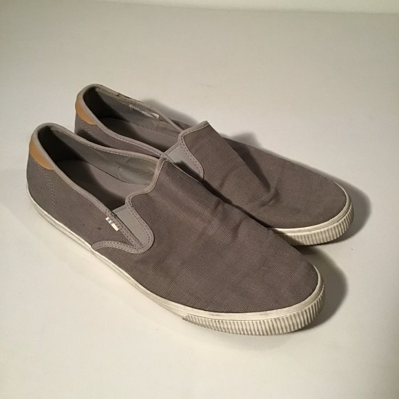Toms | Shoes | Toms Grey Slip On Canvas 